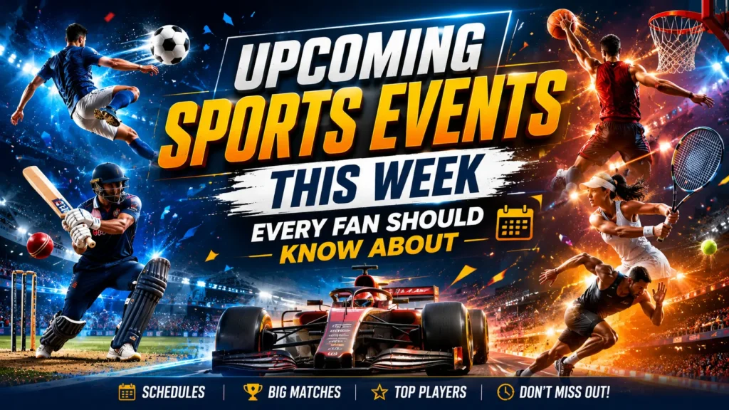 Upcoming Sports Events This Week Every Fan Should Know About