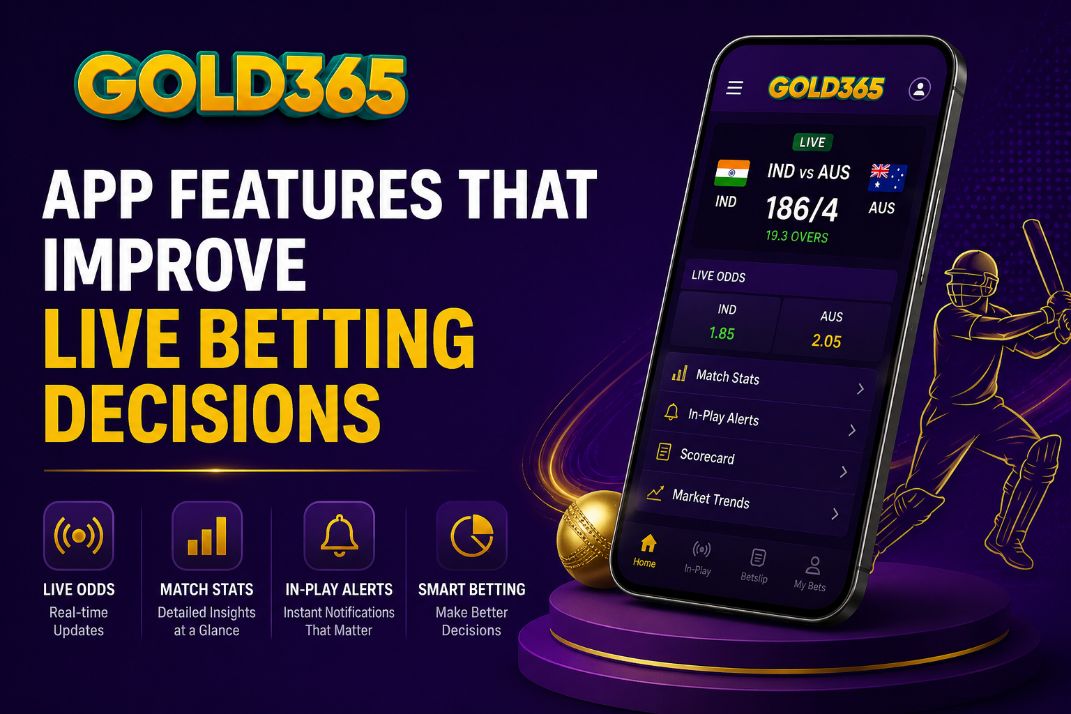 Gold365 App Features